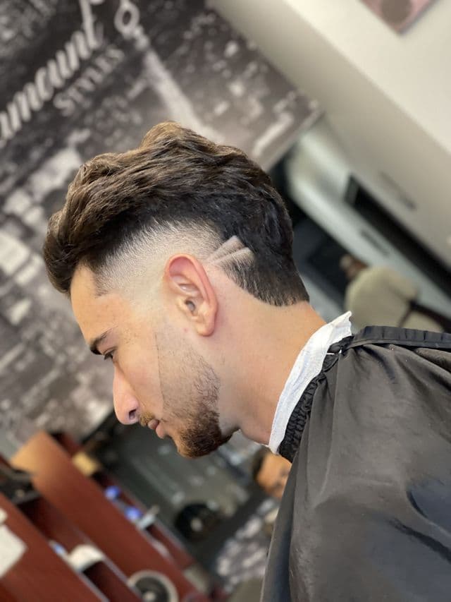 Fade with hard part design at Paramount Styles