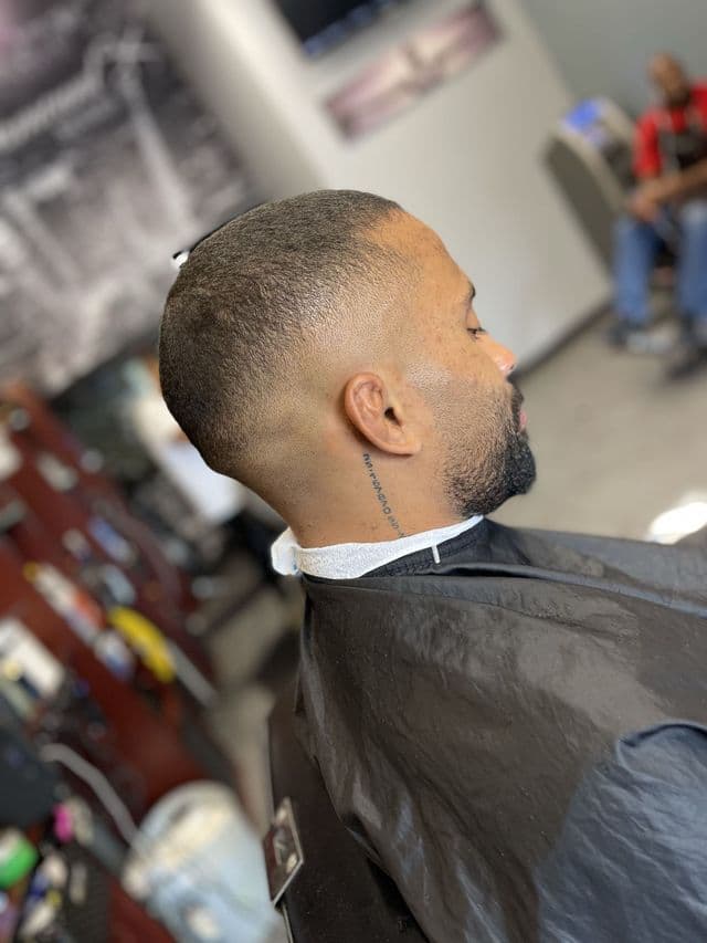 Buzz cut fade at Paramount Styles
